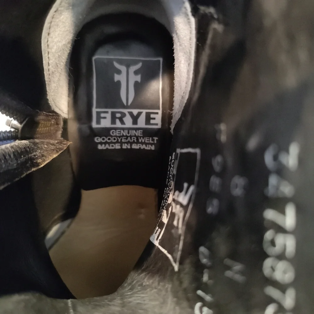 Frye Deborah Deco Short Boots Dark Brown